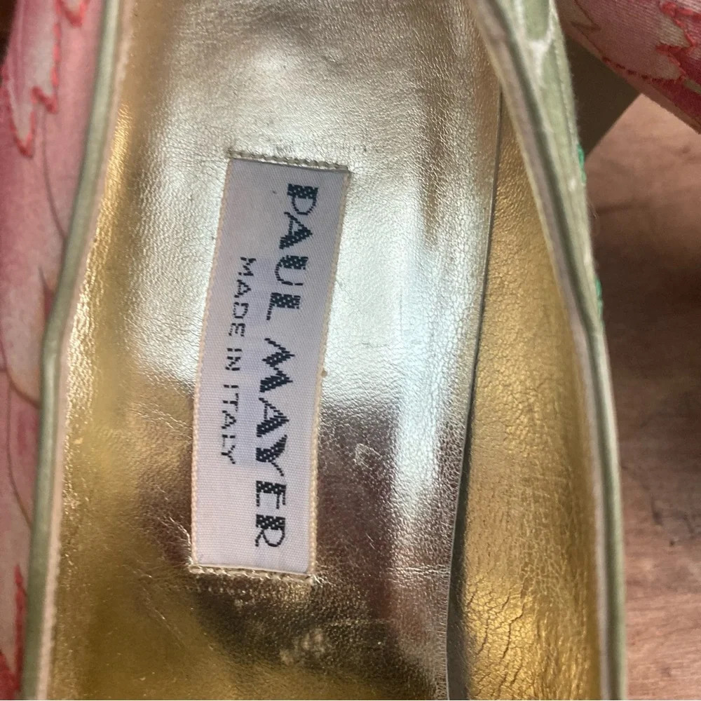 Paul Mayer Heals Stunning feather print! kitten heal pastel size 9‎